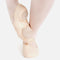 Capezio Hanami Canvas Split-Sole Ballet Shoe shown in in sur le cou-de-pied devant position.