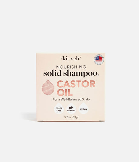Nourishing Castor Oil Shampoo Bar - Solid Shampoo, Salon-Quality Hair