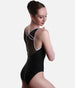 V-Neckline Dance Leotard, Artistic Mesh Back Design - CEZANNE