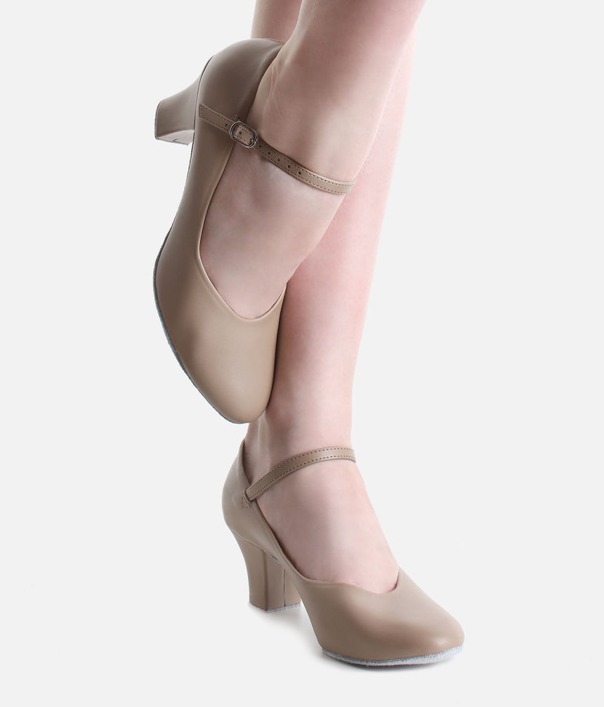Versatile 2-Inch Heel Character Shoes for Theatre, Ballroom, and Performance - CH792