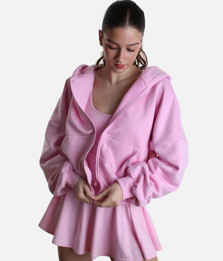 Oversized CLOUD HOODIE, Ultra-Comfy Full-Zip with Pockets