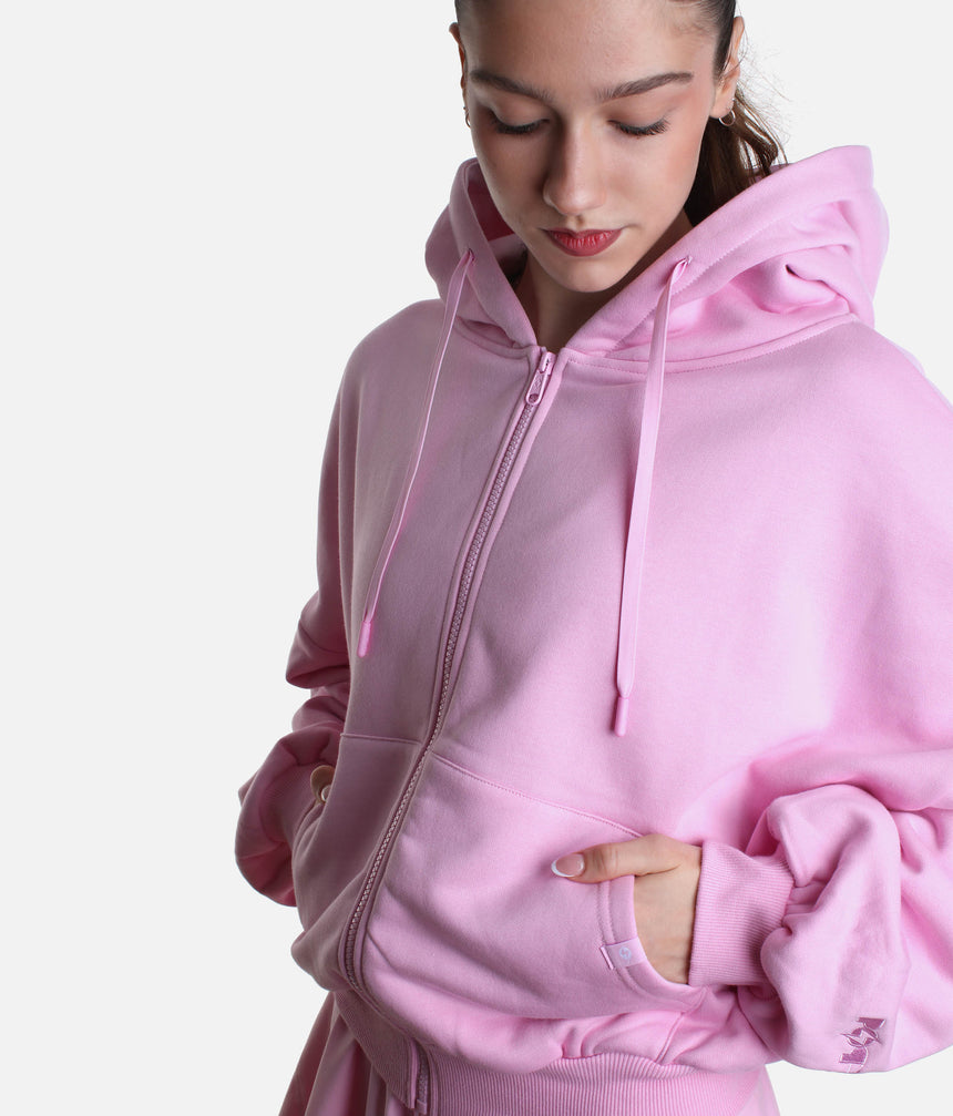Oversized CLOUD HOODIE, Ultra-Comfy Full-Zip with Pockets