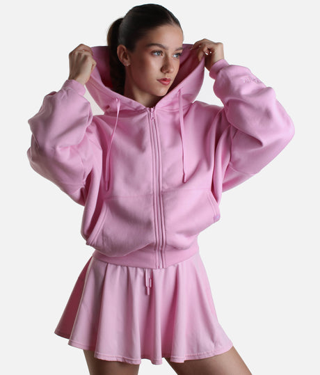 Oversized CLOUD HOODIE, Ultra-Comfy Full-Zip with Pockets