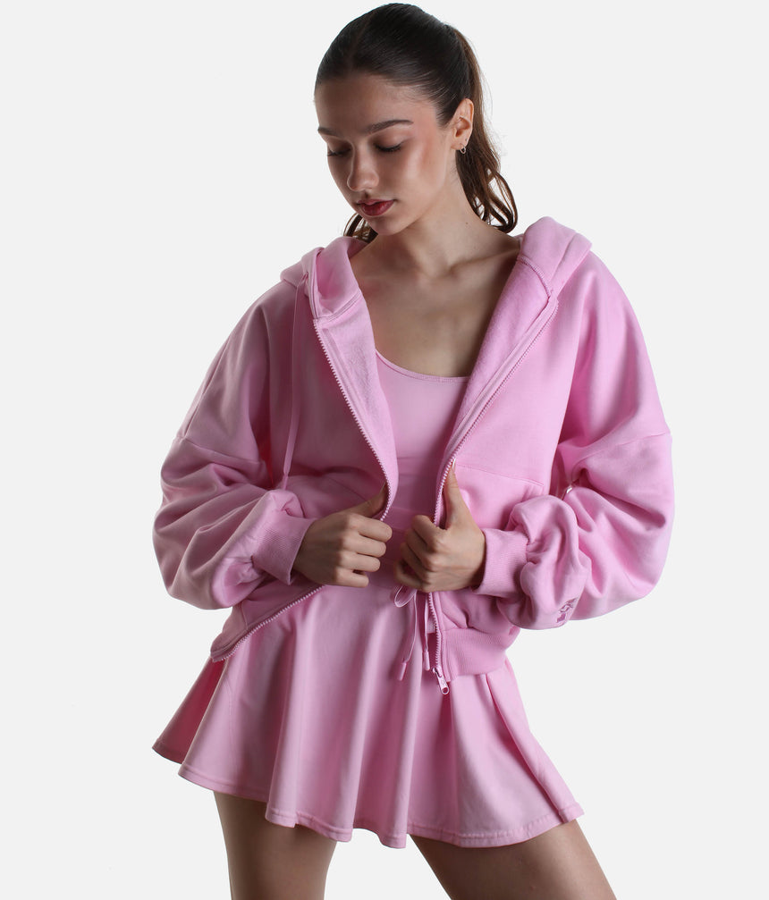 Oversized CLOUD HOODIE, Ultra-Comfy Full-Zip with Pockets