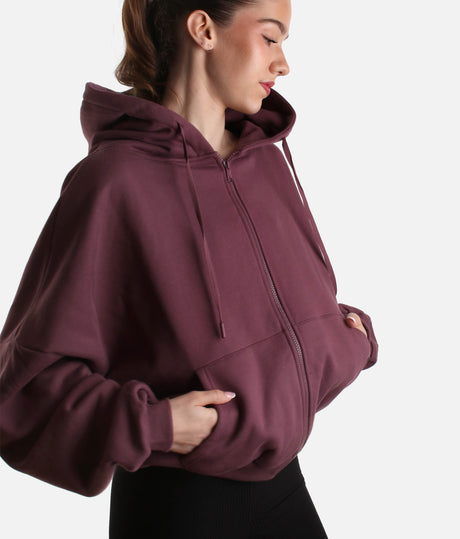 Oversized CLOUD HOODIE, Ultra-Comfy Full-Zip with Pockets