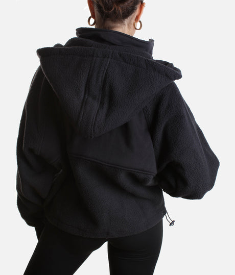 FIND YOUR INNER FLEECE Jacket, Charcoal – Hood, Thumbholes & More!