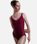 Camisole Leotard with Embroidered Mesh Back - CHAUCER