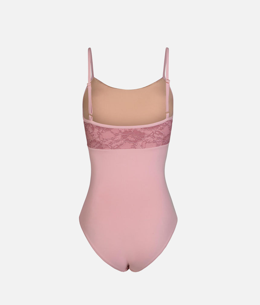 Chloe Rose Ballet Leotard • Elegant Floral Lace Camisole