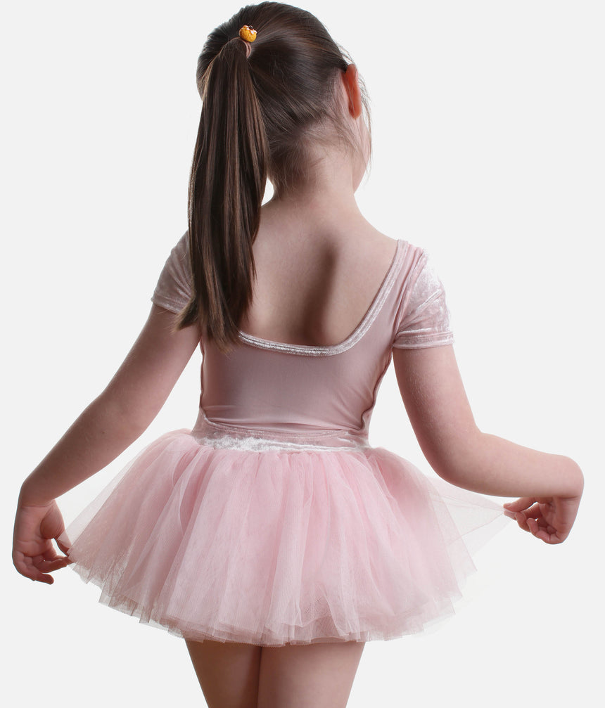 Girls’ Delilah Tutu Dress with Velvet and Diamante Details - CL5242