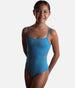 Girls KIK Camisole Ballet Leotard with Corset Front & Mesh Floral Detail - CL70005