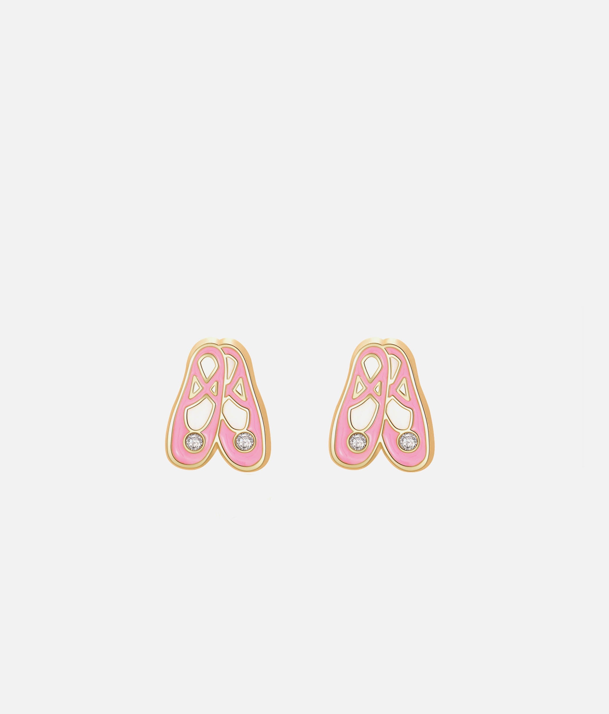 Girls Clip On Earrings, Ballet Shoes - Cutie