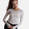 Buttery-Soft Long Sleeve Call Me Baby Top with Thumbholes - Oat Milk