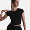 Black CALL ME BABY Tee – Cropped, Soft, and Versatile