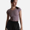 Dusty Mauve CALL ME BABY Tee - Classic Ribbed Crew Neck