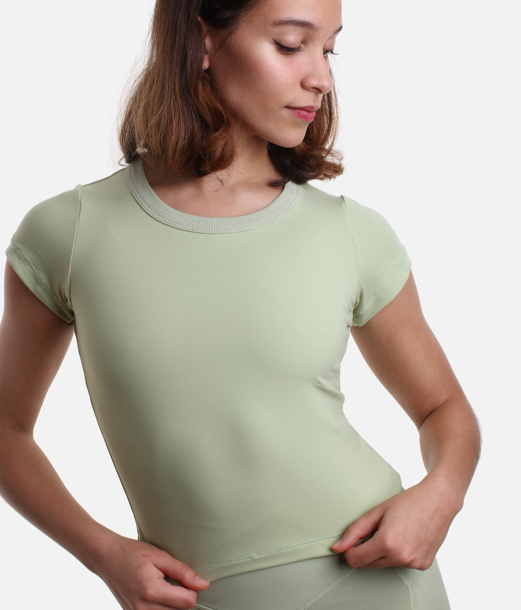 Pistachio CALL ME BABY Tee - Flattering Fit Top