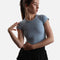 Storm Blue CALL ME BABY Tee – Perfect Crop Length Top