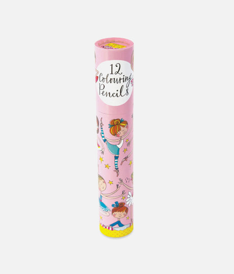 Colouring Pencils Tube - Dancing Ballerinas Print