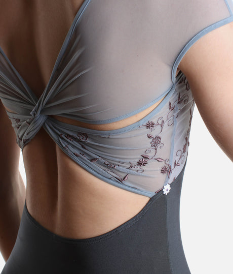 CONCORDIA CL Vesuvio • Cap Sleeves Ballet Leotard with Embroidered Tulle