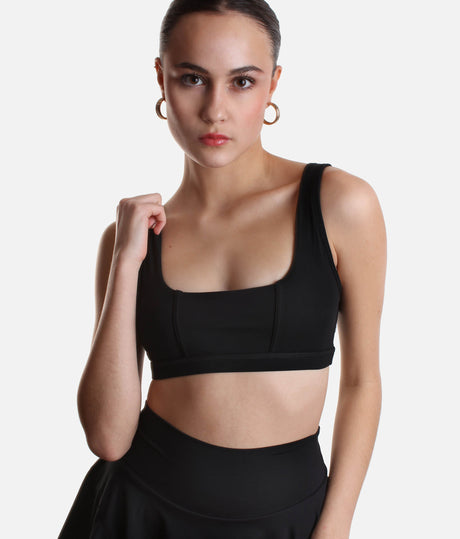 Modern Square Neck Sports Bra for Pilates & Lounge - CORSET BRA