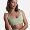 Pastel Pistachio Corset Bra – Flattering Fit for Pilates & Beyond