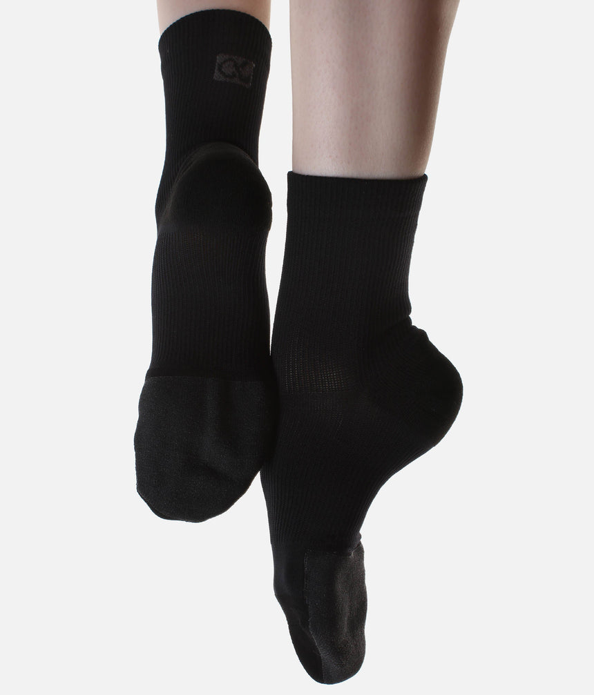 PERFORMANCE SHOCK, Crew Compression Dance Sock with TRACTION