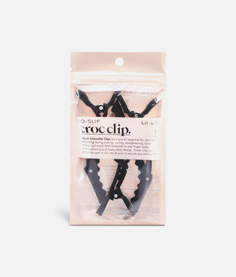 Black No-Slip Crocodile Clips • 3-Piece Hair Sectioning Set