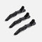 Black No-Slip Crocodile Clips • 3-Piece Hair Sectioning Set