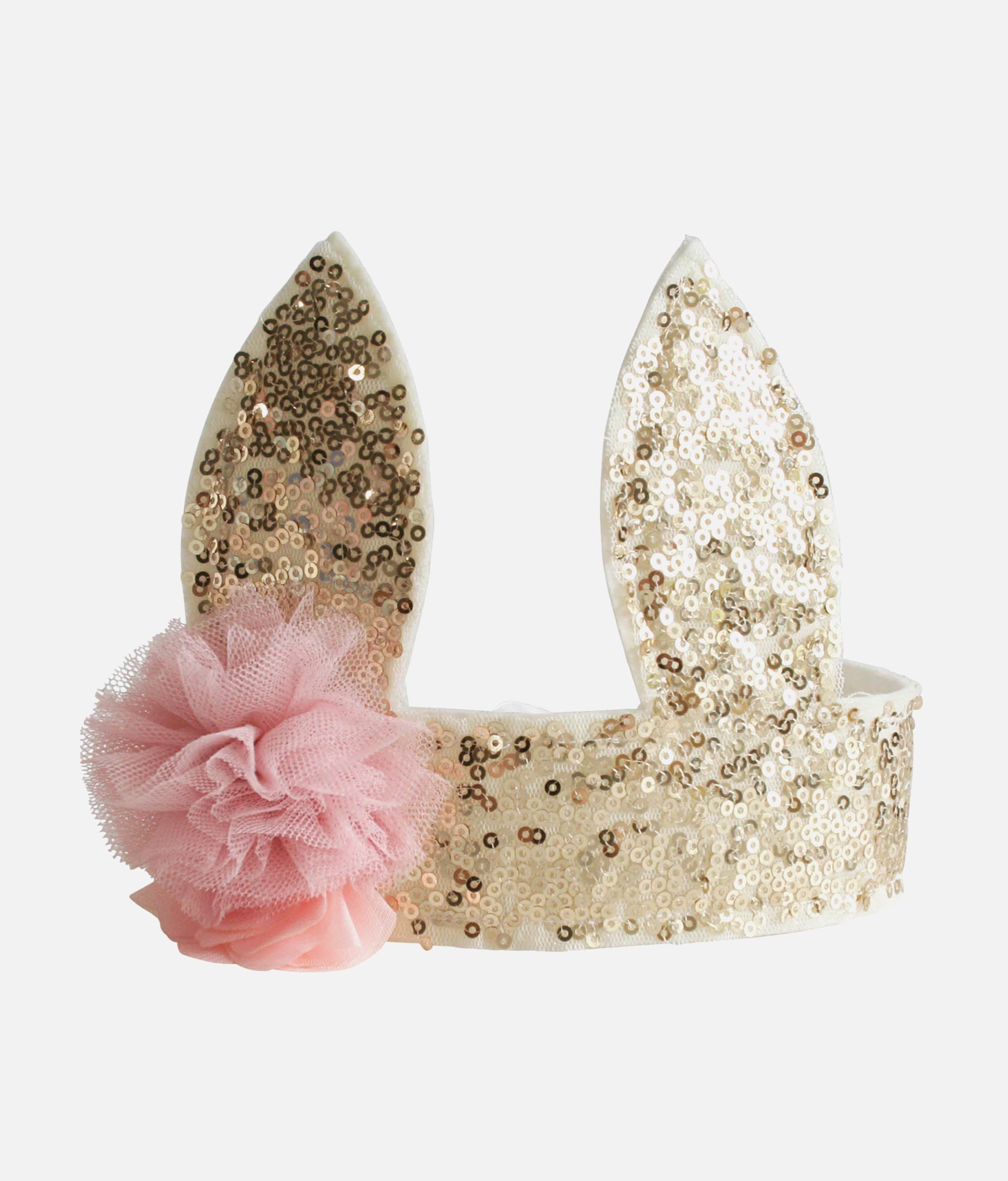 Sparkly Sequin Bunny Crown - N11388G