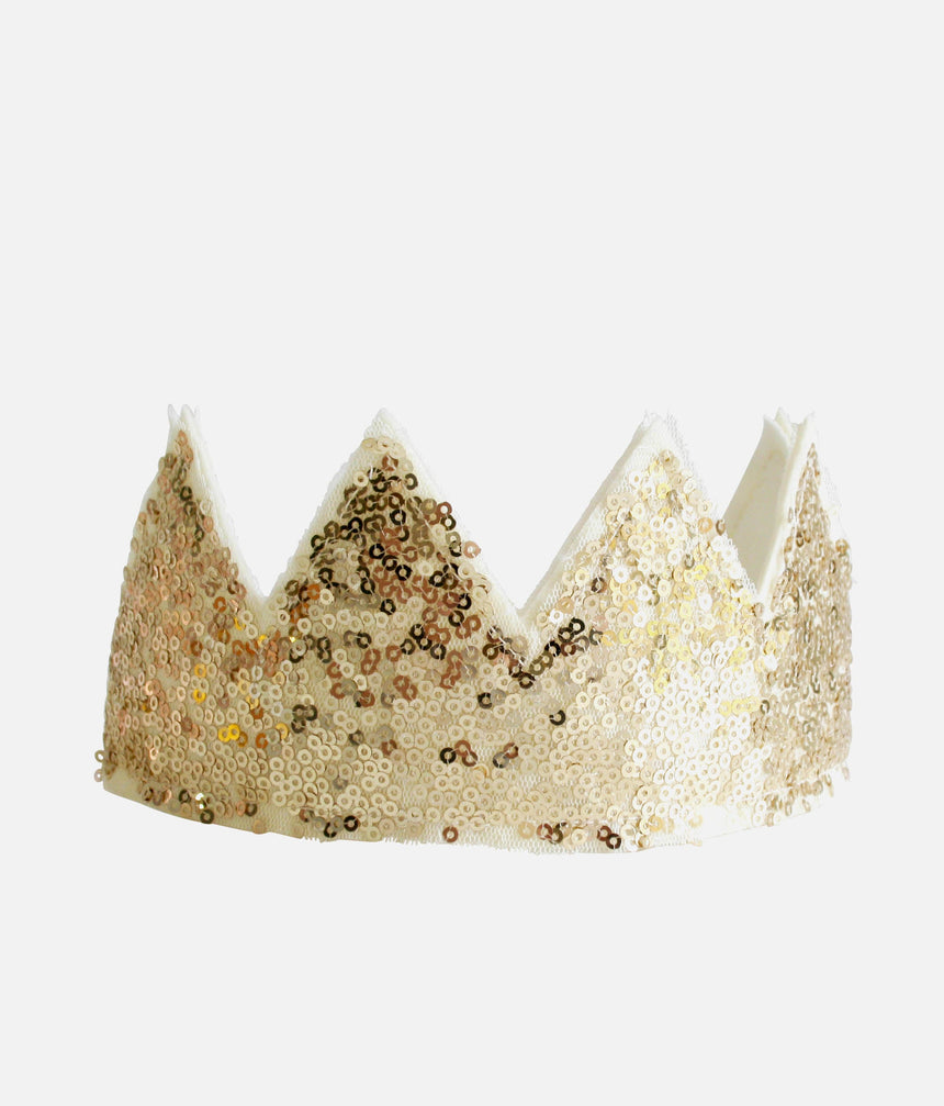 Gold Sequin Sparkle Crown