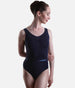 Girls Ballet Leotard with Ruched Front, RAD Exam Approved - COTTON SHEREE / FAITH
