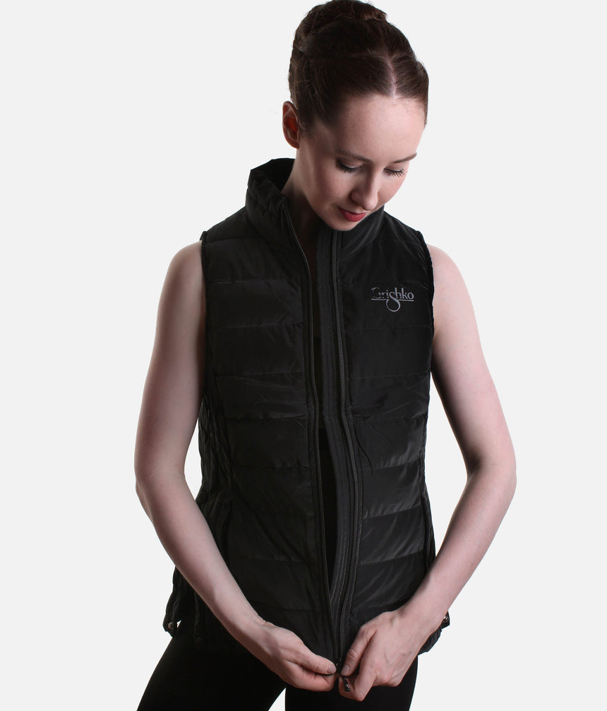 Quilted CLOUD Dance Vest, Lightweight Warm-Up for Dancers - CV001