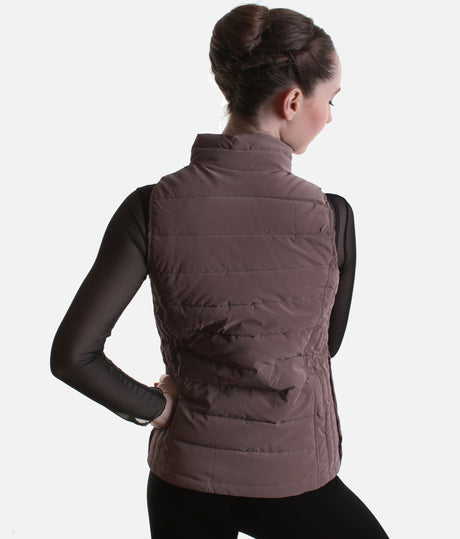 Ballet Warm-Up Vest, CLOUD Quilted Dance Layer with Zipper Pockets - CV001