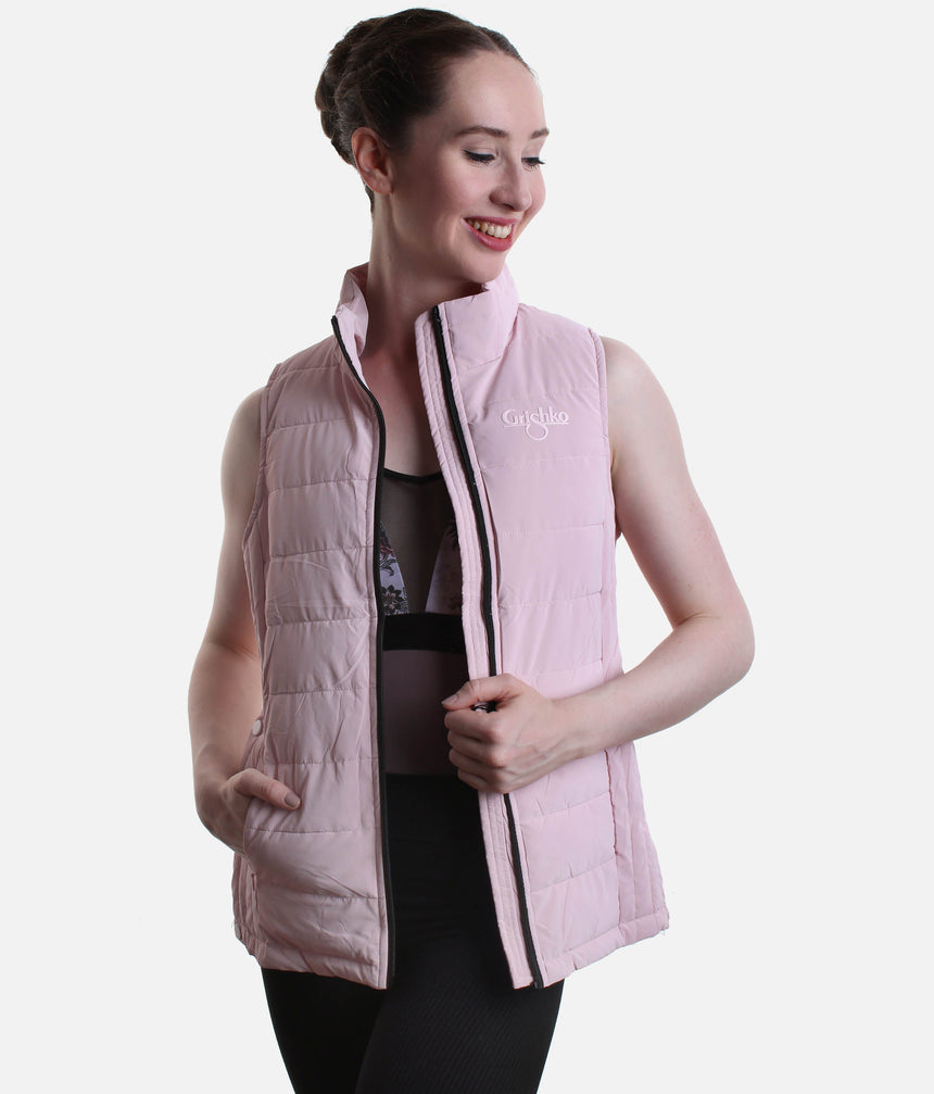 Quilted CLOUD Dance Vest, Lightweight Warm-Up for Dancers - CV001