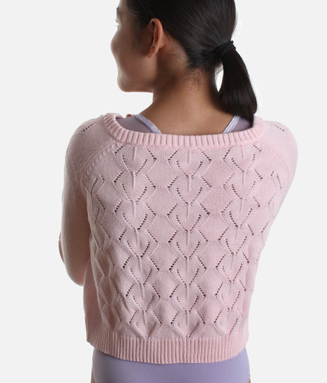 Girls Sorarya Fine Knit Sweater, The Perfect Dance Warm-Up Essential - CZ5256