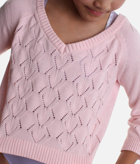 Girls Sorarya Fine Knit Sweater, The Perfect Dance Warm-Up Essential - CZ5256