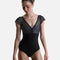 DAFNE GL Nero • Ballet Leotard, Golden Label Embroidered Dance Leotard