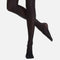 Black Ultra-shimmery Footed Tights - DAN 1331