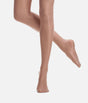 Tan Ultra-shimmery Footed Tights - DAN 1331