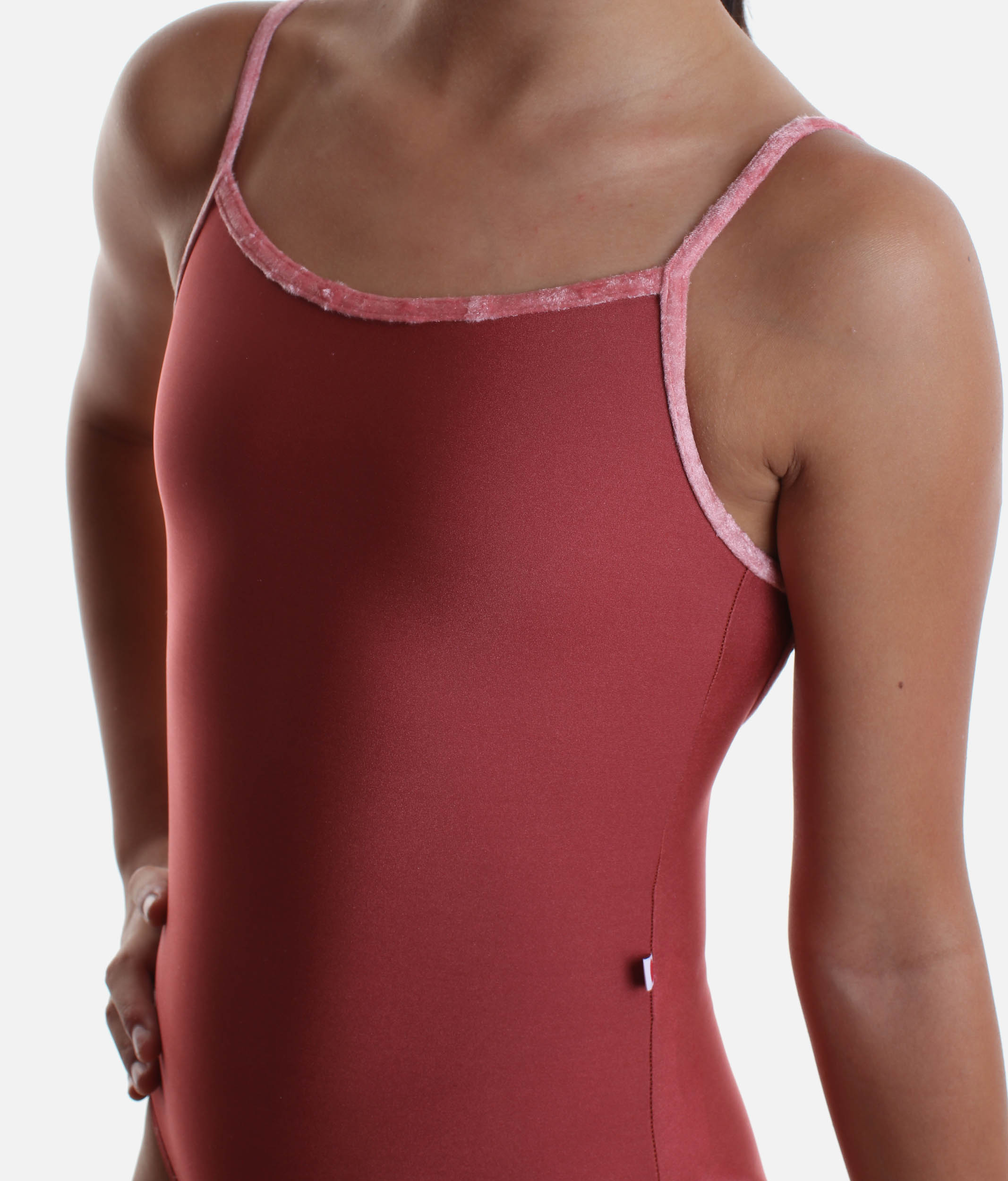 Girl's Camisole Dance Leotard, Criss-Cross Back - DANIELA