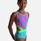 Bold Colours, Girls Gymnastics Leotard - NEON DAPHNE