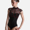 SELENE DI Nero • High Neck Ballet Leotard with Teardrop Open Back