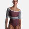Boat Neck Ballet Leotard with Romantic Blue Lace - AFRODITE DI SUPERNATURAL