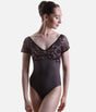 ILIZIA GL Abano • Ruched V-neckline Ballet Leotard with Open Back