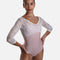 Romantic Long Sleeves Ballet Leotard with Low Back, Lace Detail - MAIA DI ROSE