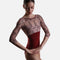 Diana DI Bordeaux • Ballet Leotard, Luxury Embroidered Detail