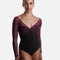 Professional Ballet Leotard with Long Lace Sleeves, Low Back - VENERE DI NERO