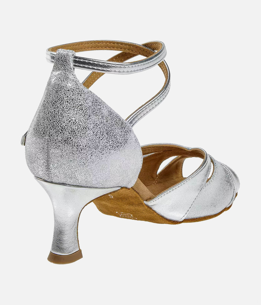 Silver Open Toe Latin Dance Sandal – 463X