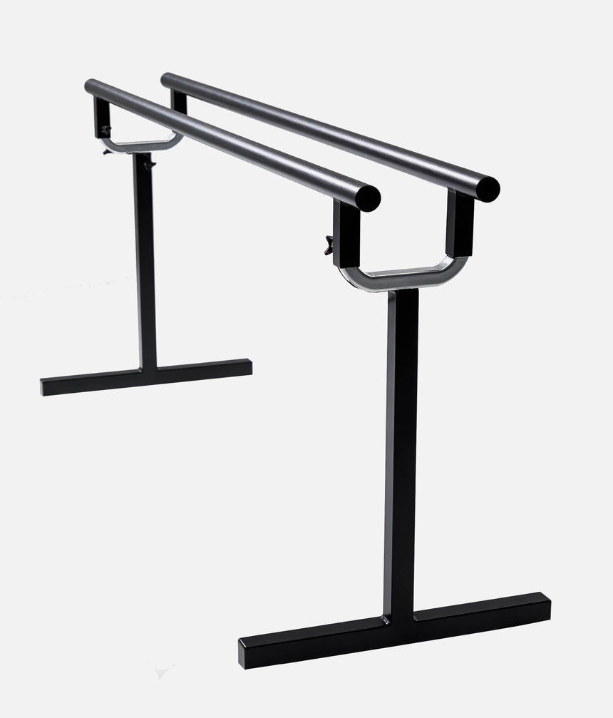 Professional Dual-Bar Ballet Barre, Steel Construction, Anti-Slip Base - 212P