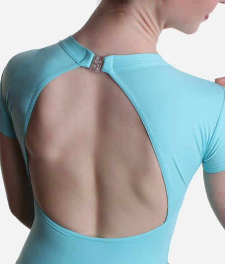 High-Neck Cap Sleeve Dance Leotard - EARIE