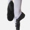 Leather Irish Dancing Pumps, Split Sole with White Lace Loops - ERIN
